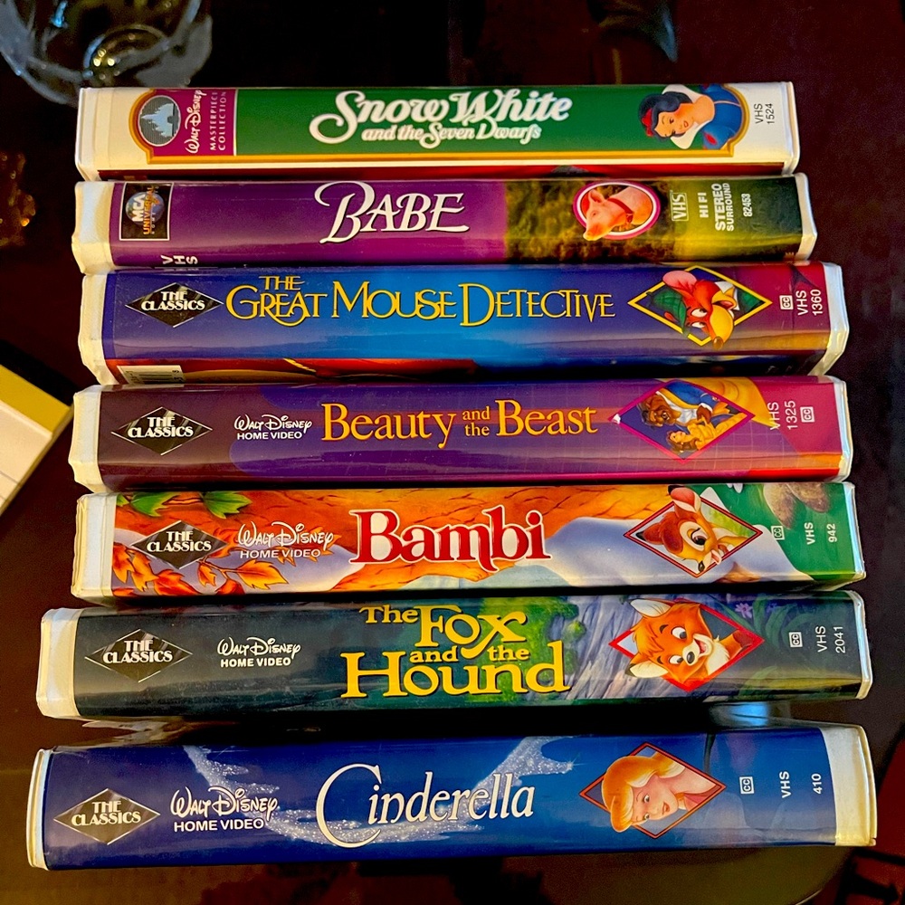 Disney VHS TAPES 5 Black diamonds one has never been open